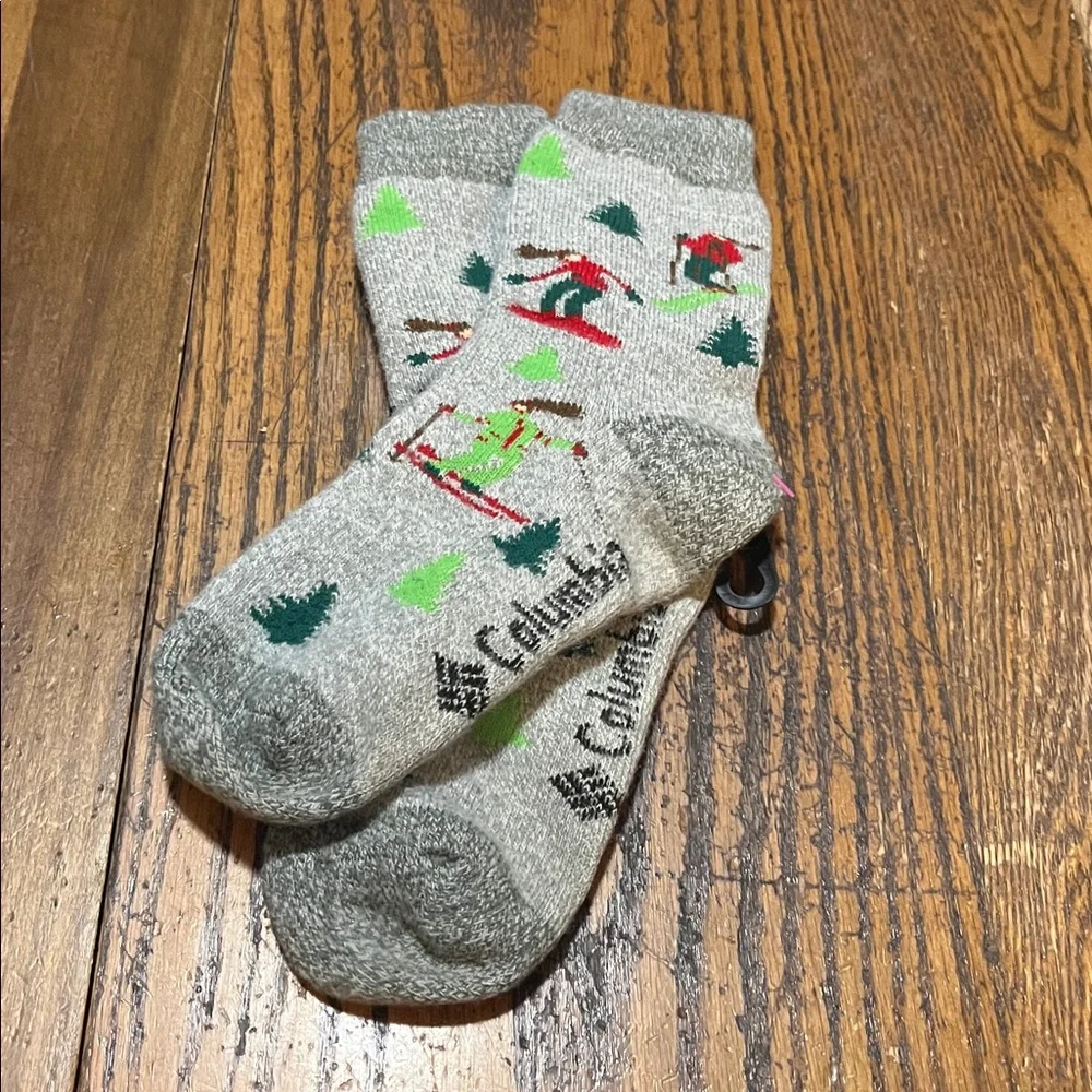 Columbia ski print socks
